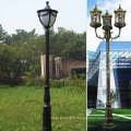 Poteau de lampe en fonte ductile Poteaux d&#39;éclairage de jardin de style européen classique extérieur